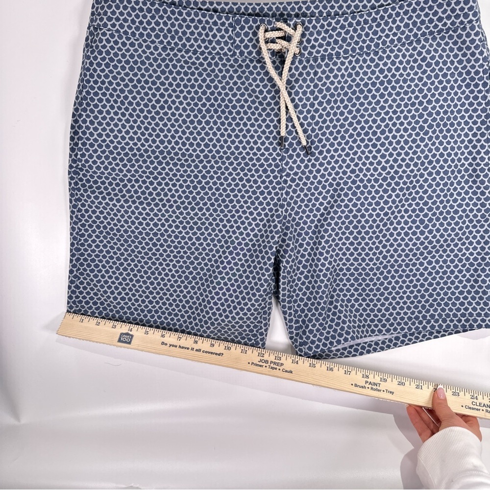 Faherty Men’s All Day Boardshort Blue Scallop Print Swim Trunks 38 - Picture 10 of 10